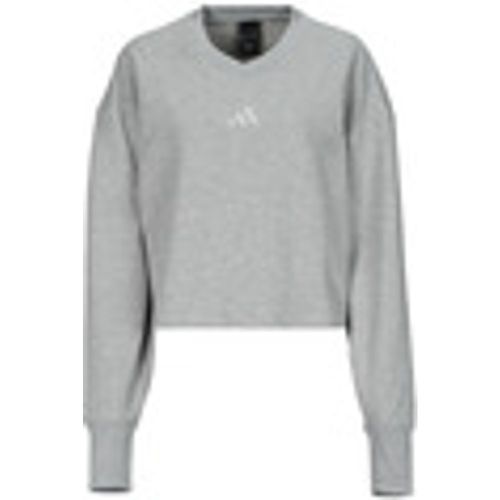 Felpa ALL SZN Ribbed V-Neck Sweatshirt - Adidas - Modalova