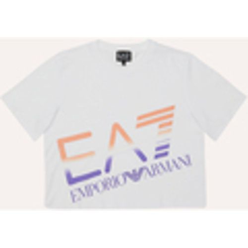 T-shirt & Polo T-shirt cropped per bambina in cotone biologico - Emporio Armani EA7 - Modalova