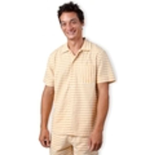 Camicia a maniche lunghe Stripes Overshirt - Sand - Brava Fabrics - Modalova