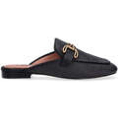 Scarpe sabot pelle raffia nera - Bibi Lou - Modalova