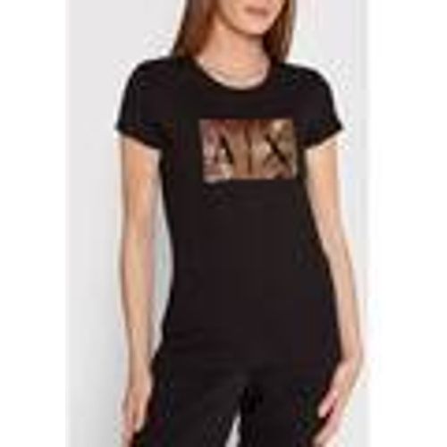 T-shirt T-shirt donna con paillettes - EAX - Modalova