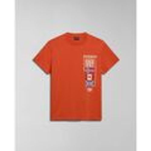 T-shirt & Polo S-TURIN NP0A4HQG-A62 ORANGE BURNT - Napapijri - Modalova