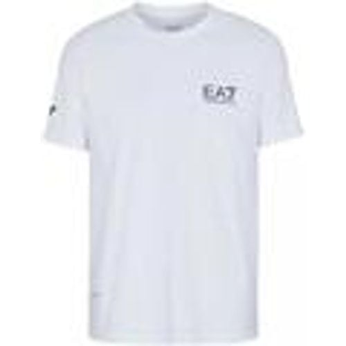 T-shirt T-shirt con stampa in tessuto tecnico 8NPT22PJEMZ - Emporio Armani EA7 - Modalova