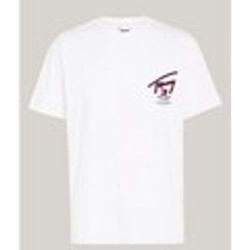 T-shirt & Polo T-shirt Signature Con Logo Sul Retro - Tommy Jeans - Modalova