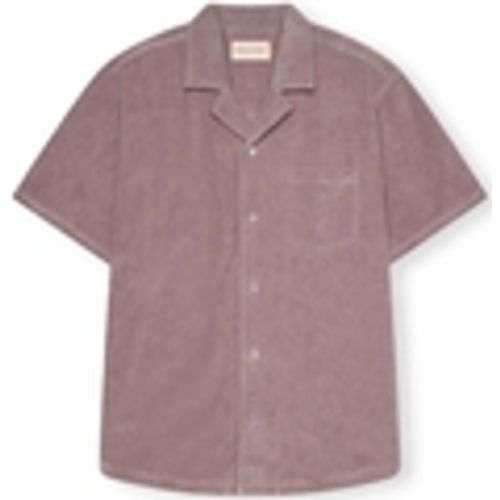Camicia a maniche lunghe Terry Cuban Shirt S/S - Purple - Revolution - Modalova