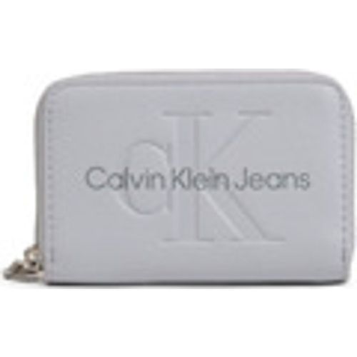 Portafoglio SCULPTED MED ZIP AROUND MONO K60K612255 - Calvin Klein Jeans - Modalova