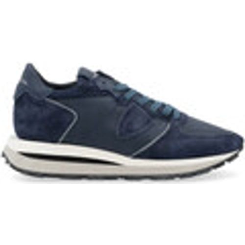 Sneakers Sneaker Tropez Haute in suede blu navy - Philippe Model - Modalova