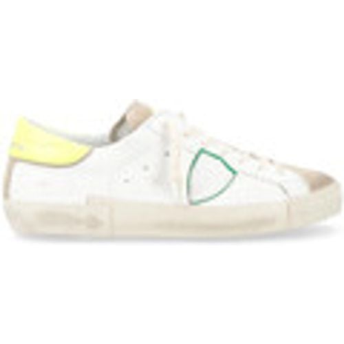 Sneakers Sneaker Paris X in pelle e giallo - Philippe Model - Modalova