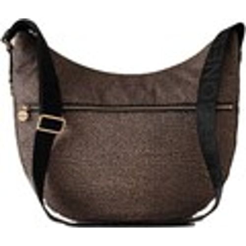 Borsa a tracolla Luna bag medium in nylon op riciclato e pelle - Borbonese - Modalova