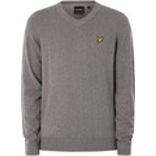 Maglione Maglia In Cotone Merino Con Scollo A V - Lyle & Scott - Modalova