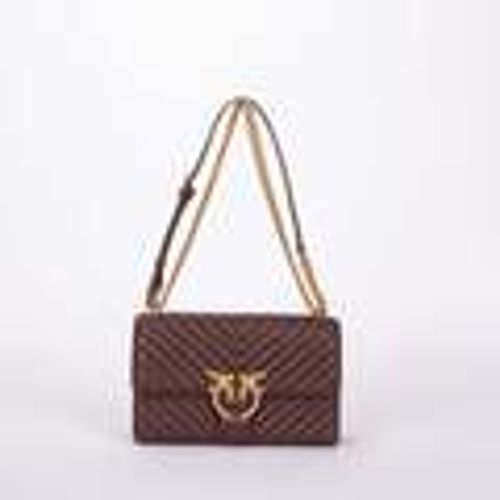 Borsa a spalla classic love bag one chevron pelle - pinko - Modalova