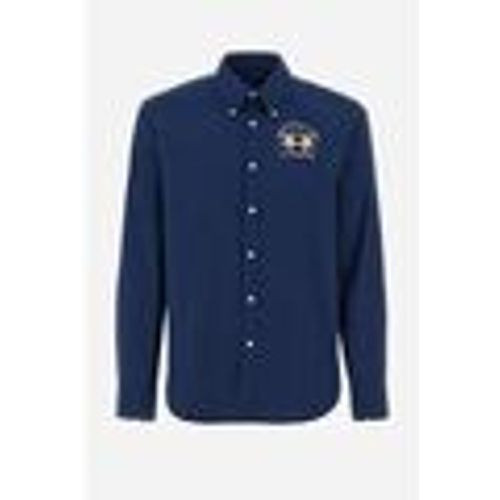 Camicia a maniche lunghe CCMC01-PP003-07017 NAVY - LA MARTINA - Modalova