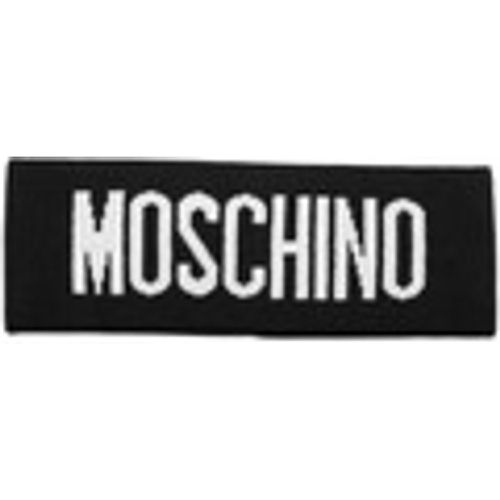 Accessori per capelli fascia logata nera - Moschino - Modalova