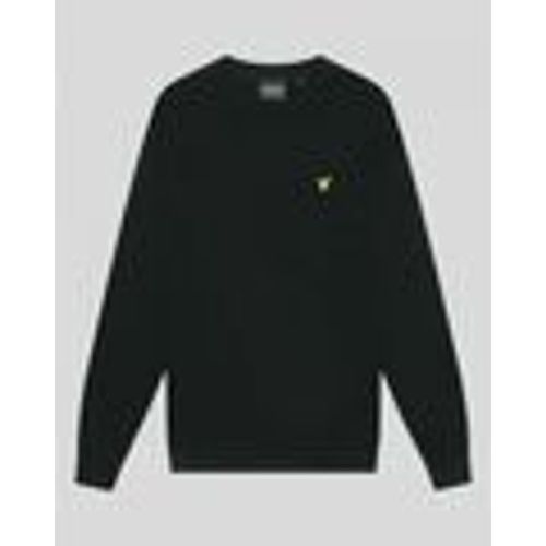 Maglione KN2110V MERINO CREW JUMPER-Z86. JET BLACK - Lyle & Scott - Modalova