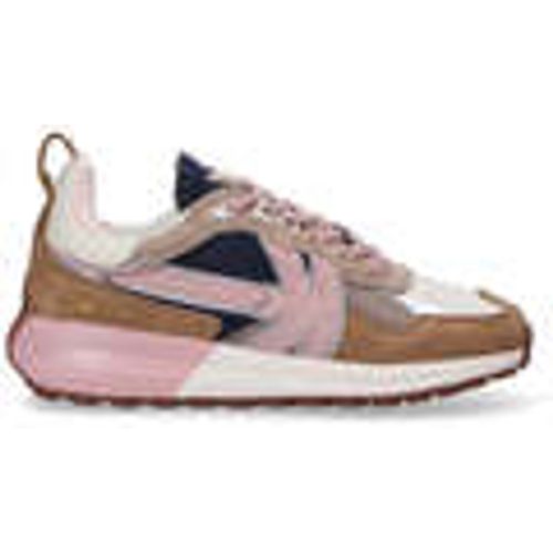 Sneakers basse sneaker in camoscio cuoio rosa - Kaotiko - Modalova