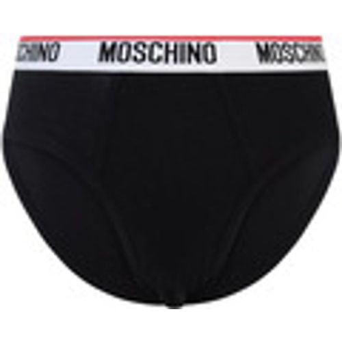 Slip 3 pack Slip neri con logo per uomo - Moschino - Modalova