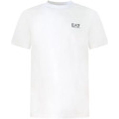 T-shirt T-shirt bianca con mini logo per uomo - Emporio Armani EA7 - Modalova