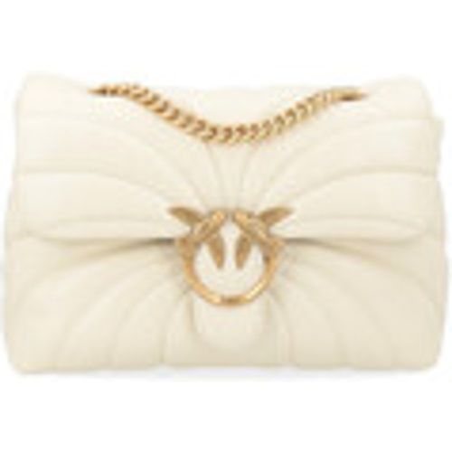 Borsette Borsa Classic Love Bag Puff in nappa morbida bianca - pinko - Modalova