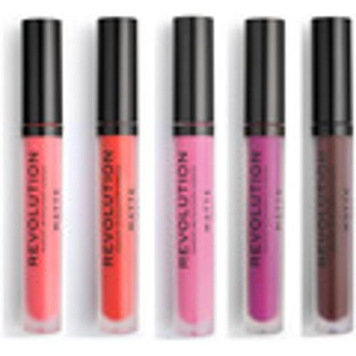 Gloss Set of 5 Matte Lip Glosses - 130 Decadence/ 133 Destiny - Makeup Revolution - Modalova