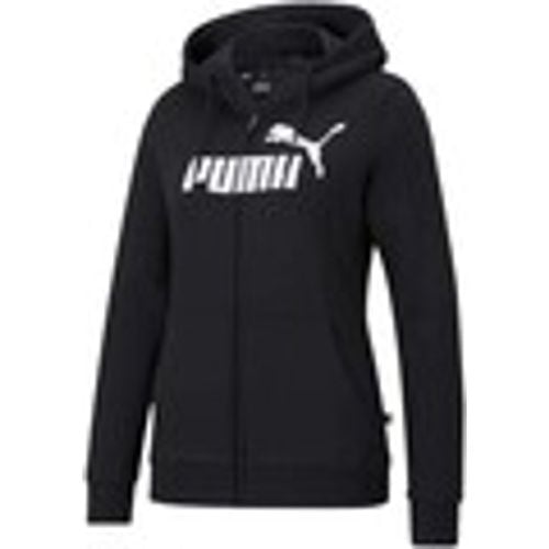 Felpa Ess Logo Full-Zip Hoodie Fl - Puma - Modalova