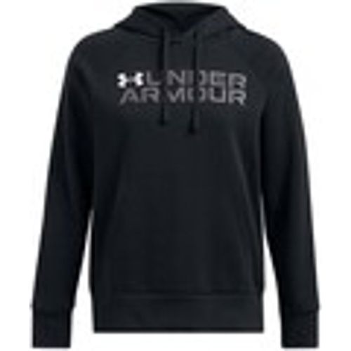 Felpa Rival Fleece Wordmark Hoodie - Under Armour - Modalova