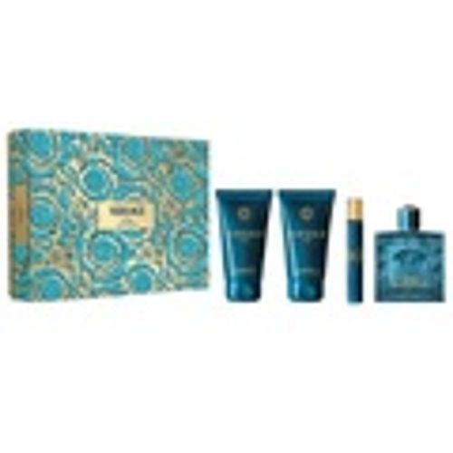 Cofanetti di profumi Set Eros acqua profumata 100ml+Gel 75ml+AShave75ml+Mini 10ml - Versace - Modalova