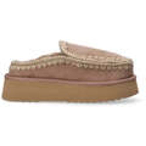 Scarpe ciabatta clog eskimo platform camoscio - Mou - Modalova