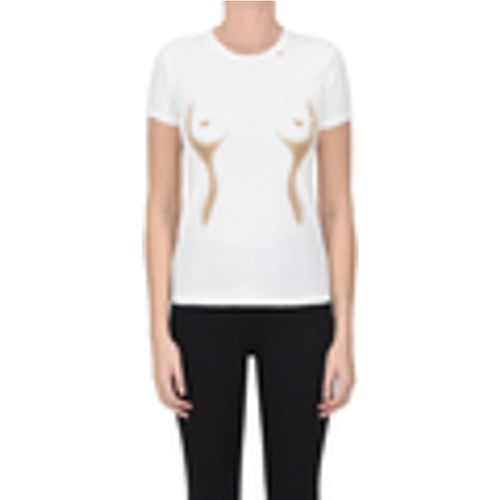 T-shirt & Polo T-shirt con stampa frontale e strass TPS00005016AE - Elisabetta Franchi - Modalova