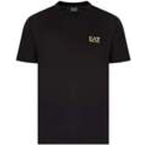 T-shirt & Polo Pima Cotton Identity T-Shirt Black/Gold - Ea7 Emporio Armani - Modalova