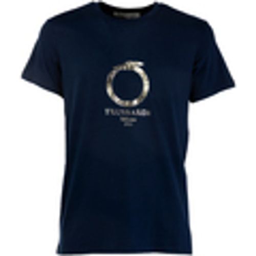 T-shirt & Polo T-SHIRT UOMO GIROCOLLO MANICA CORTA TINTA UNITA CON STAMPA LOGO - Trussardi - Modalova