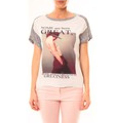 T-shirt Tee-shirt B005 Blanc/Gris - By La Vitrine - Modalova