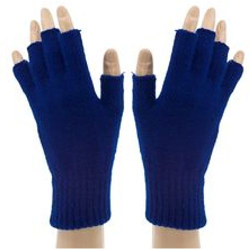 Strick-Handschuhe , dunkelblau - buttinette - Modalova