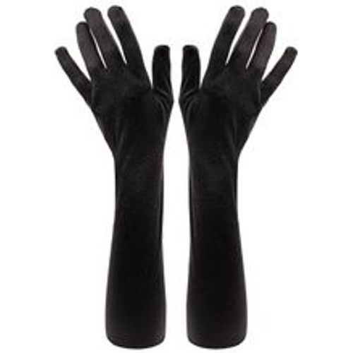 Satin-Handschuhe, schwarz, 55 cm - buttinette - Modalova