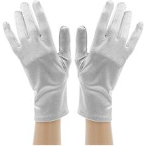 Satin-Handschuhe, silber, 23 cm - buttinette - Modalova