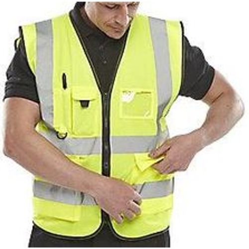 B Seen Hi-Vis Executive Weste Hohe Sichtbarkeit Extra Extra Large (XXL) Gelb - Fashion24 DE - Modalova