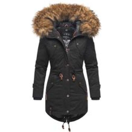 Damen Wintermantel stylischer Winterparka mit abnehmbarem Kunstfell Laviva Princess - Marikoo - Modalova