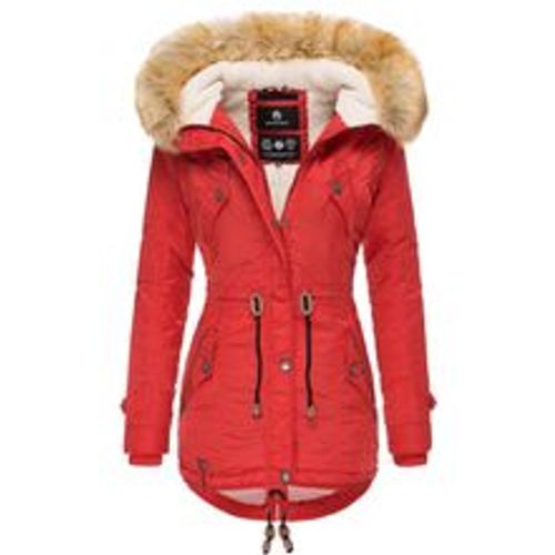 Damen Hochwertiger Wintermantel Winterparka mit großem Kunstfell La Viva - Navahoo - Modalova