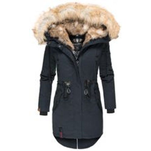 Damen stylischer Wintermantel Winterparka mit Kunstfell-Kapuze Bombii - Navahoo - Modalova