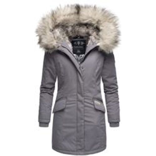 Damen stylischer Wintermantel Winterparka mit Kunstfell-Kapuze Cristial - Navahoo - Modalova