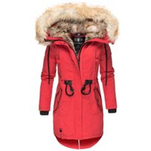 Damen stylischer Wintermantel Winterparka mit Kunstfell-Kapuze Bombii - Navahoo - Modalova