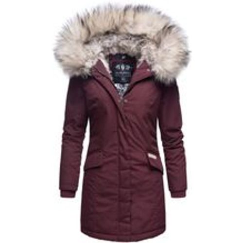 Damen stylischer Wintermantel Winterparka mit Kunstfell-Kapuze Cristial - Navahoo - Modalova