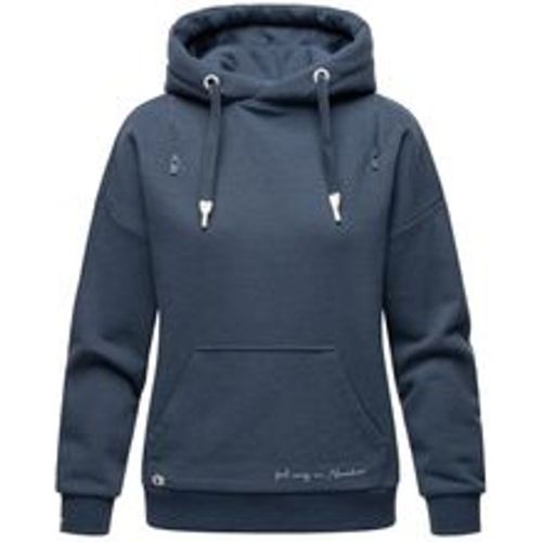 Damen Kuscheliger Kapuzensweatshirt Hoodie mit breiten Tunnelzugkordeln Zuckerbärchen - Navahoo - Modalova