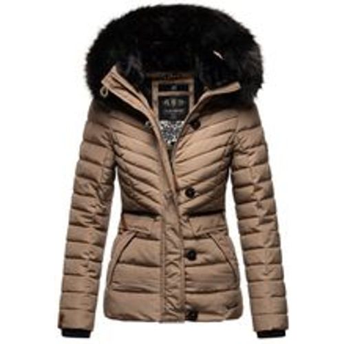 Damen Winterjacke Warm gefütterte Steppjacke mit Kunstfell-Kapuze Wisteriaa - Navahoo - Modalova