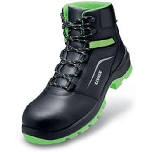 Xenova® Stiefel S2 schwarz, grün Weite 10 Gr. 48 - Schwarz - Uvex - Modalova