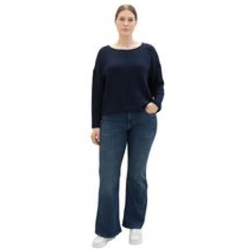 Große Größen: Bootcut Jeans in Used-Optik, blue Denim, Gr.48 - Tom Tailor - Modalova