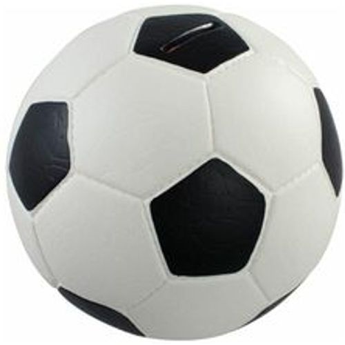 Spardose Fußball Lederoptik 15 cm Durchmesser, schwarz weiß - HMF - Fashion24 DE - Modalova
