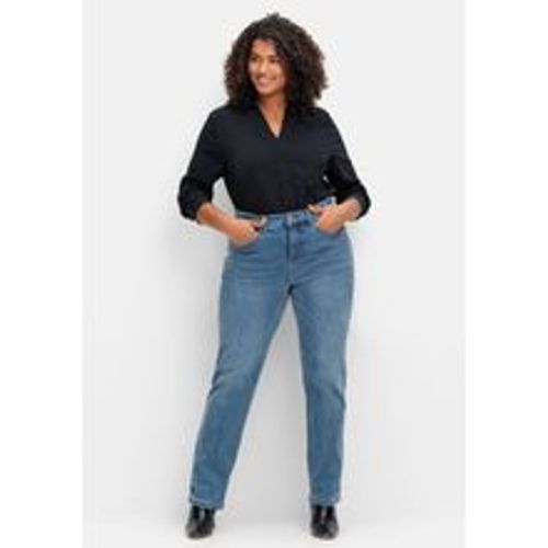 Große Größen: Gerade Stretch-Jeans mit Bodyforming-Effekt, blue Denim, Gr.44 - sheego - Modalova