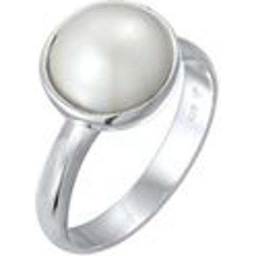 Ring Damenring Mabe Perle Klassisch 925 Sterling Silber (Farbe: Silber, Größe: 58 mm) - NENALINA - Modalova