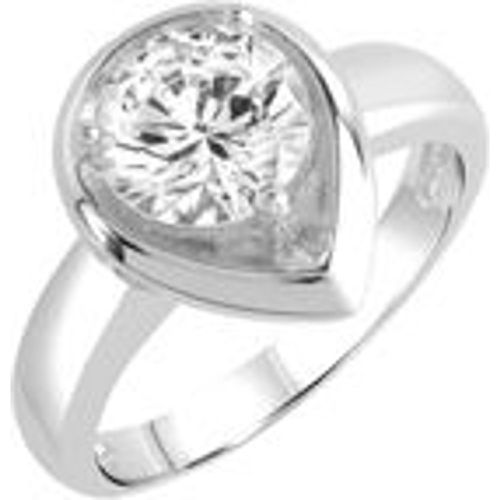 Zeeme Basic Ring 925/- Sterling Silber Zirkonia Glänzend (Größe: 017 (53,5)) - Fashion24 DE - Modalova