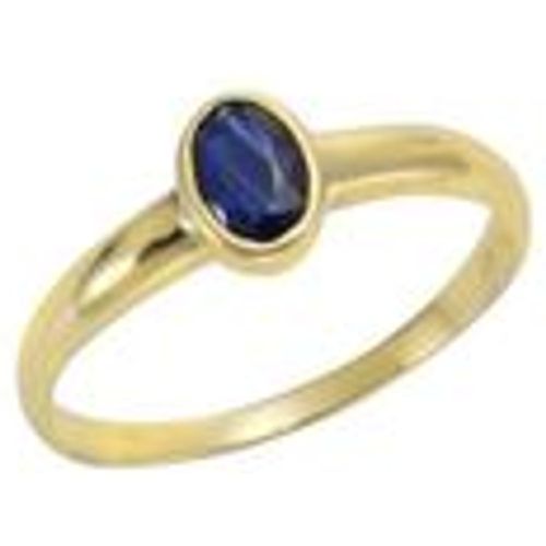 F Ring 375/- Gold Saphir blau Glänzend (Größe: 052 (16,6)) - Fashion24 DE - Modalova